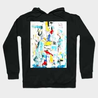 Blue, Yellow And Red Hoodie